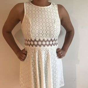 Cream Lace Dress